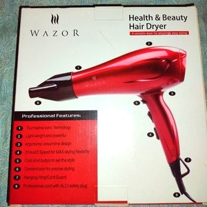 Wazor Hair Dryer - Full Size, New in Box